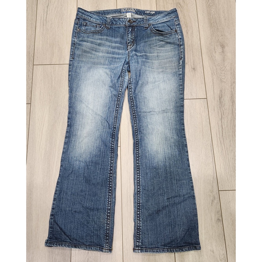 Womens Refuge Runway Everyday Boot Jeans 12S Low Rise‎ Y2K Bootcut Stretch Denim